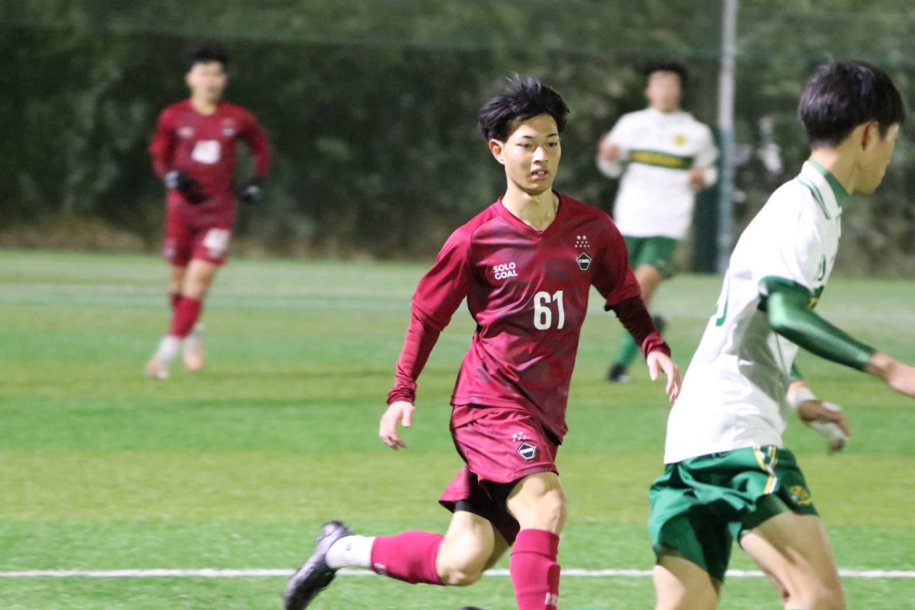 試合中に走る松本京之介